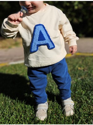 Harf Işlemeli Sweatshirt