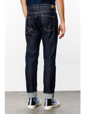 Denim Trip Marcel Slim Straight Fit Normal Bel Rinse Koyu Indigo Erkek Jean Pantolon