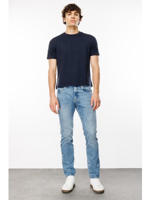 Denim Trip TIM Slim Tapered Fit Açık İndigo Erkek Jean Pantolon