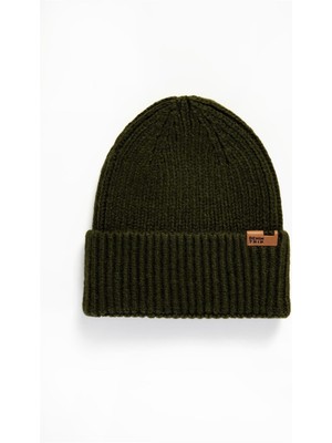 Beanie Regular Fit Haki Bere