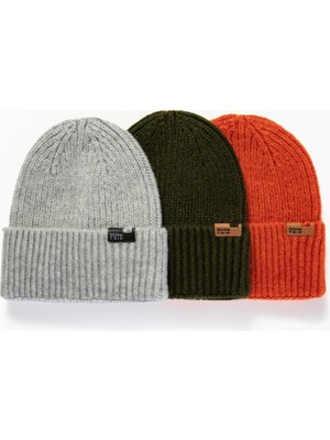 Beanie Regular Fit Haki Bere