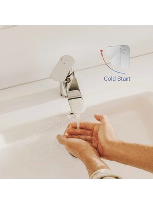 Roca Cala Mezzo Lavabo Bataryası Parlak Krom Renk Cold Start A5A336EC00