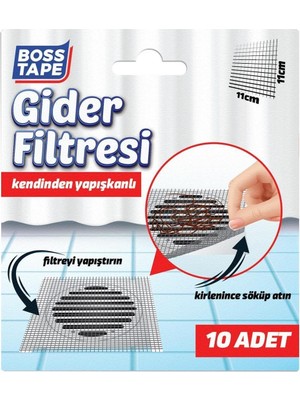 Hobialem Gider Filtresi 10LU Banyo Küvet Duşakabin Gider Süzgeci