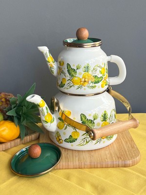 Rossev Maya Emaye Çaydanlık