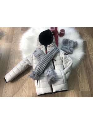 Erkek Çocuk Su ve Rüzgar Geçirmez Bere Atkılı Mont 6/10 Yaş