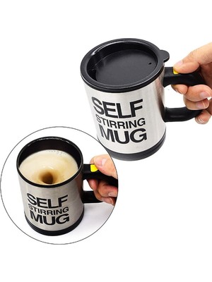 Gold Bazaar Karıştırıcı Özellikli Mikser Kupa Bardak Self Stirring Mug (4764)