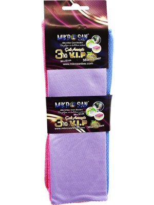 Gold Bazaar 3lü - Vip Set Mikrofiber Bez 30X32CM. (4764)