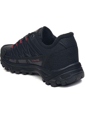 Scot Garson Trekking 058  Erkek Spor Ayakkabı ZM02CT058 Cilt Siyah Kırmızı