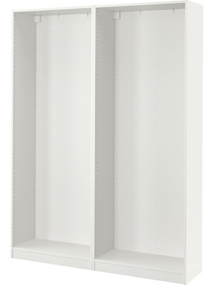 Hobiurun Gardırop iskeleti, beyaz, 150x35x201 cm