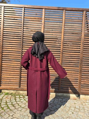 Nan'a Couture Kadın Kol Detaylı Oversize Kaban