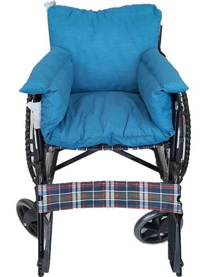 Wraowdia Tekerlekli Sandalye Koltuğu Minderi Özel Tasarım Konfort - Mavi