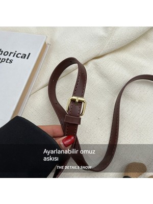 Crossbody Çanta Eşkenar Dörtgen Taşınabilir Kova Çanta (Yurt Dışından)