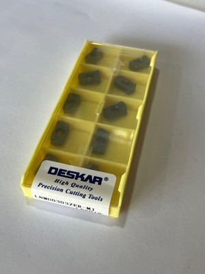 Deskar 10 Adet LNMU0303ZER-MJ LF6018 Karbür Uçlar Cnc Karbür Torna Uçları LNMU0303 C16 17 20 25 mm İçin Hızlı Besleme Freze Uçları