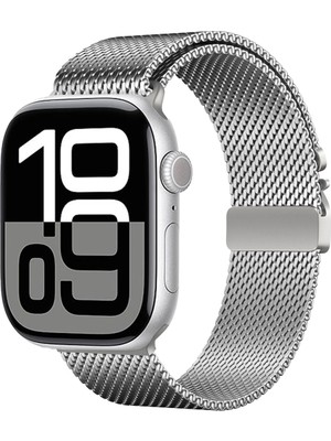 RedClick Apple Watch 10 46MM Redclick KRD-121 Metal Ince Slim Tasarım Luxury Hasır Kordon