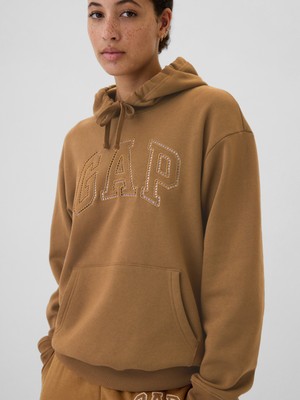 Gap Kadın Kahverengi  Logo Fleece Sweatshirt