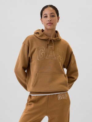 Gap Kadın Kahverengi  Logo Fleece Sweatshirt