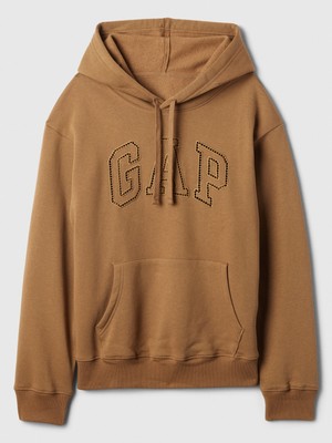 Gap Kadın Kahverengi  Logo Fleece Sweatshirt