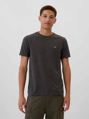 Gap Erkek Siyah  Logo Everyday Soft T-Shirt