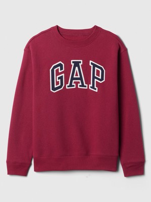 Gap Kadın Kırmızı  Logo Bisiklet Yaka Fleece Sweatshirt