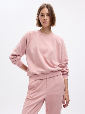 Gap Kadın Pembe Vintage Soft Raglan Sweatshirt