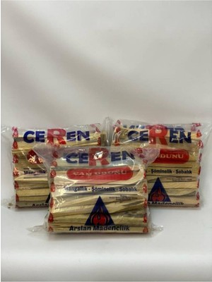 Narım Dilimli Özel Kuru Semaver Mangal Odunu Ince Dilim 3 Poşet