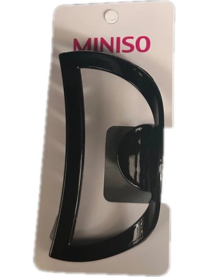 Miniso Ince Büyük Siyah Kıskaç Toka