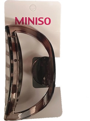 Miniso Ince Büyük Siyah Kıskaç Toka