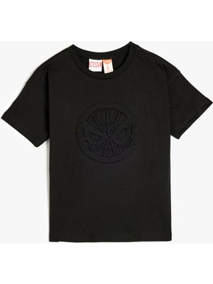 Koton Örümcek Adam T-Shirt Lisanslı Kısa Kollu Bisiklet Yaka Pamuklu