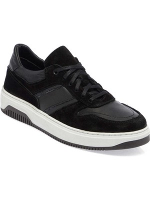 Tergan Siyah Hakiki Deri Erkek Sneaker - E24I1AY56901-W19