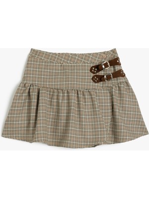 Koton Kadife Etek Simli Beli Lastikli Dantel Detaylı Pamuklu