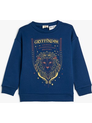 Koton Harry Potter Sweatshirt Lisanslı Uzun Kollu Bisiklet Yaka