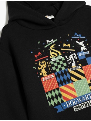 Koton Harry Potter Kapşonlu Sweatshirt Lisanslı Uzun Kollu