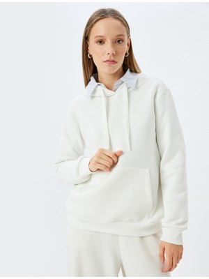 Koton Basic Kapüşonlu Kanguru Cepli Rahat Kalıp Sweatshirt