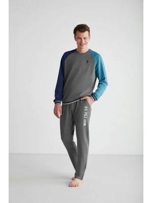 U.S. Polo Assn. 18718 Erkek Yuvarlak Yaka Pijama Takımı