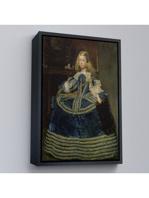 Barel Storm Çerçeveli Diego Velázquez - Infanta Margarita'nın Portre TABLO-7333