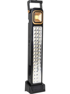 Premio KS-848 2 Watt Cob LED + 48 Ledli Solar Şarjlı Işıldak