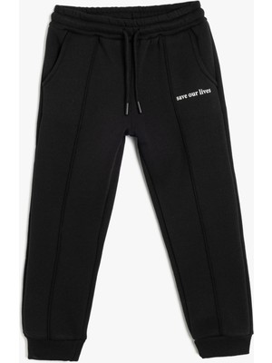 Koton Jogger Eşofman Altı Beli Bağlamalı Cepli