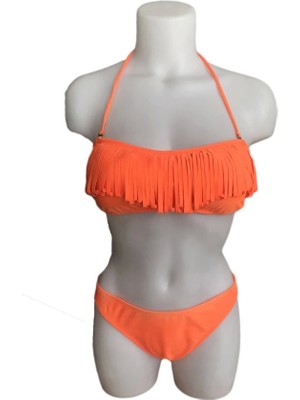 Saklı Moda Mila Straplez Püsküllü Bikini 2505