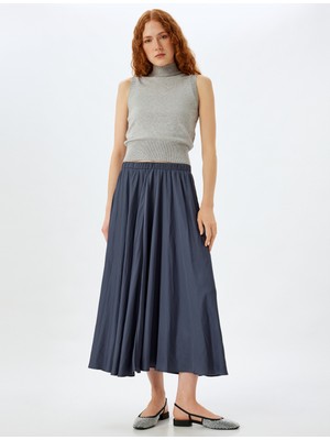 Koton Uzun Kloş Etek Bol Kalıp Standart Bel