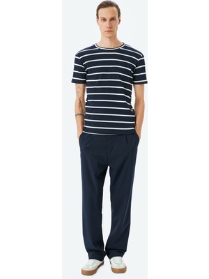 Koton Kısa Kol Bisiklet Yaka Pamuk Karışımlı Slim Fit Tişört