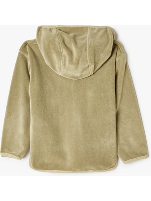 Koton Polar Sweatshirt Dik Yaka Yarım Fermuarlı Uzun Kollu