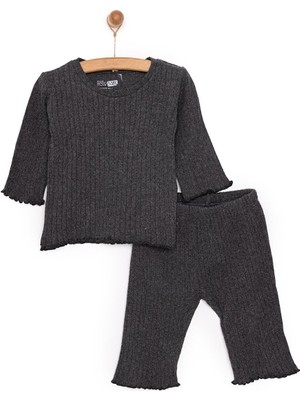 HelloBaby HelloBaby Kaşkorse Uzun Kol Pijama Takımı Kız Bebek