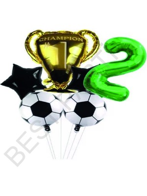 Best Parti Futbol Temalı Doğum Günü Balon Seti Yaş 2