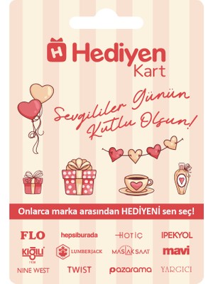 Epay Hediyen Kart - Sevgililer Günü- 2500 Tl