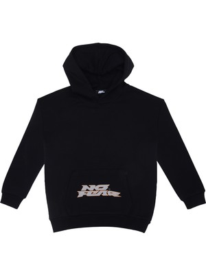 No Fear Erkek Çocuk Siyah Kapüşonlu Sweatshirt