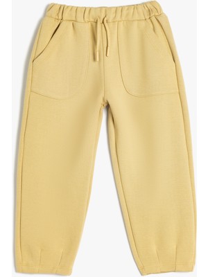Koton Basic Jogger Eşofman Altı Beli Bağlamalı Cep Detaylı Pamuklu