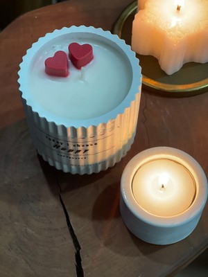 Mumias Candle Mumias  Candle El Yapımı Motivasyon Kase & Tealight Mumluk Dekoratif Set