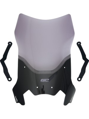 GP Kompozit CF Moto 250 CL-X 2022-2026 Uyumlu Ön Tur Camı Füme 55 cm