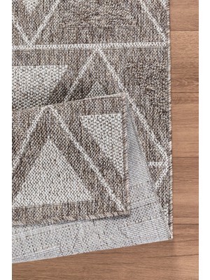 Valery Home Natura Premium Kalite Kaymaz Tabanlı Doğal Yıkanabilir Kilim Oturma Odası Balkon Bahçe Mutfak Kilim BK-103 Bej 160X230 cm