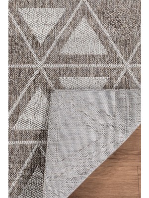 Valery Home Natura Premium Kalite Kaymaz Tabanlı Doğal Yıkanabilir Kilim Oturma Odası Balkon Bahçe Mutfak Kilim BK-103 Bej 160X230 cm